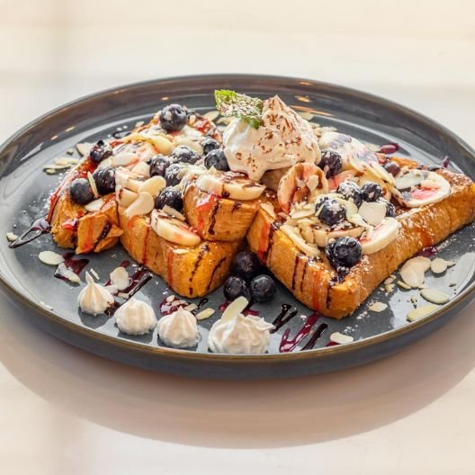 Banana Almond French toast 